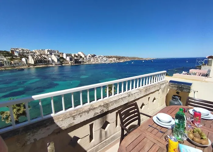 Blue Harbour Seafront Penthouse With Large Terrace With Panoramic Sea Views - By Getawaysmalta