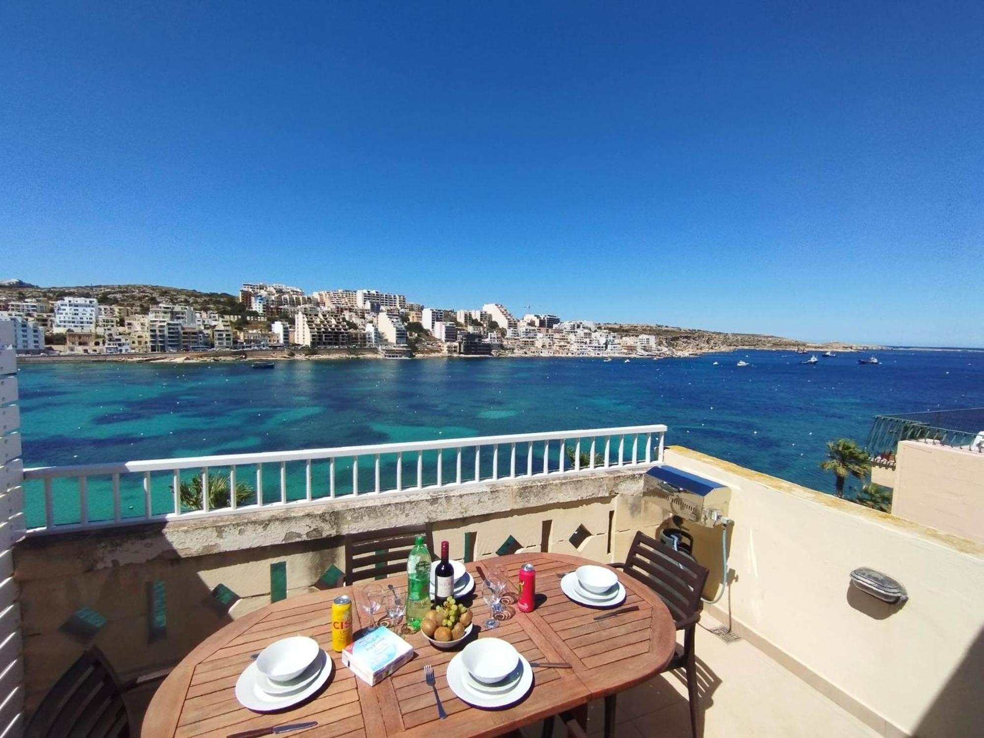 Blue Harbour Seafront Penthouse With Large Terrace With Panoramic Sea Views - By Getawaysmalta