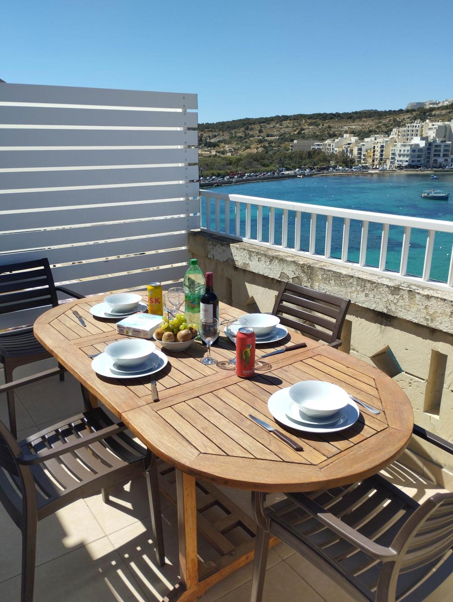 Apartment Blue Harbour Seafront Penthouse With Large Terrace With Panoramic Sea Views - By Getawaysmalta